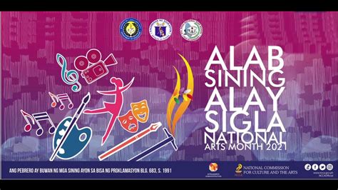 alab sining alay sigla poster|ALAB SINING, ALAY SIGLA NATIONAL ARTS MONTH 2021 .